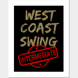 West Coast Swing Intermediate WCS Posters and Art